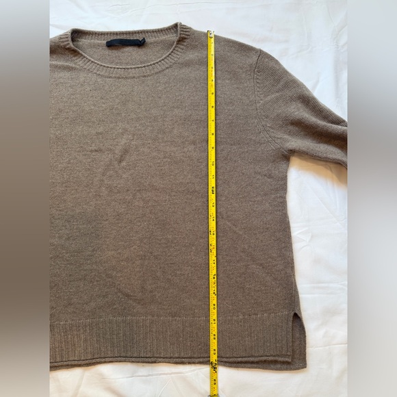 Jenni Kayne Everyday Sweater Women’s Size Large Wool Cashmere Taupe Brown - Picture 6 of 9